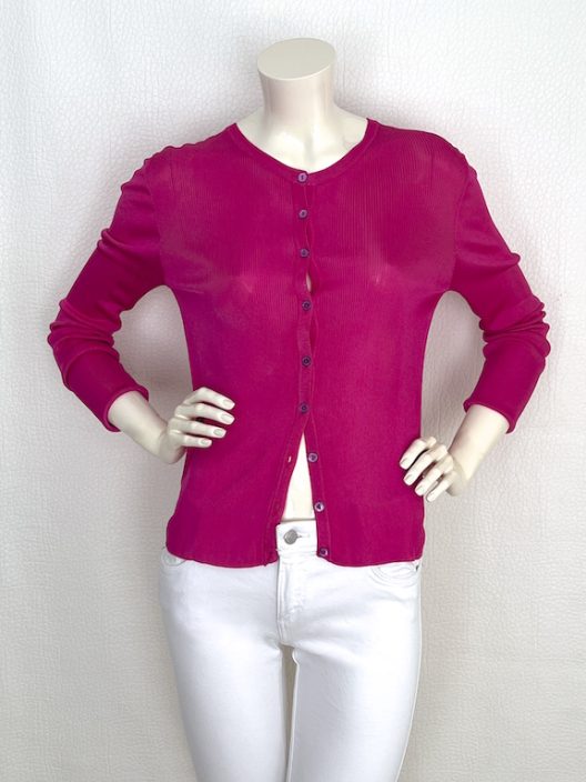 Dolce & Gabbana fuchsia viscose cardigan