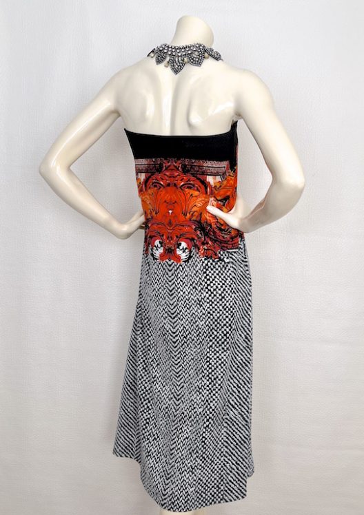 Roberto Cavalli 2 in 1 long skirt-strapless dress