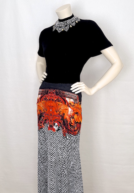 Roberto Cavalli 2 in 1 long skirt-strapless dress