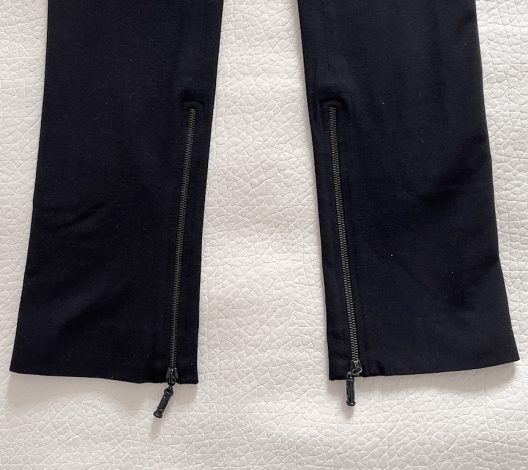 VTG Versace black skinny pants, elastane-wool