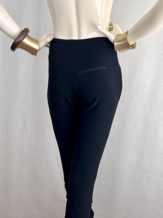 VTG Dior by Galliano black skinny pants, elastane-wool