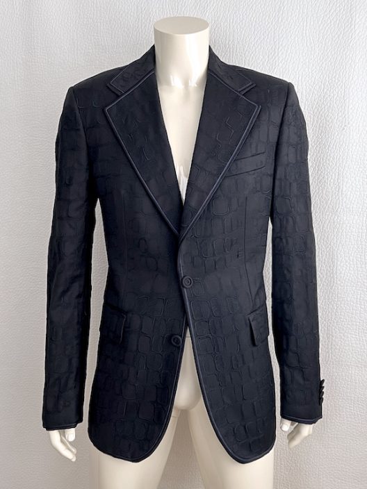 Roberto Cavalli Slim Fit Crocodile Print Jacket