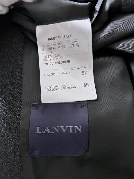 RARE Lanvin unstructured black jacket