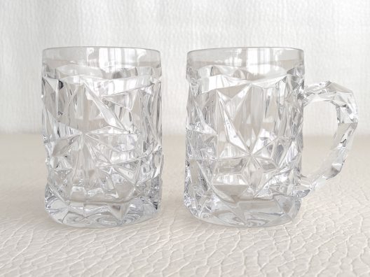 Tiffany & CO. Vintage Set 2 - Rock cut beer mugs