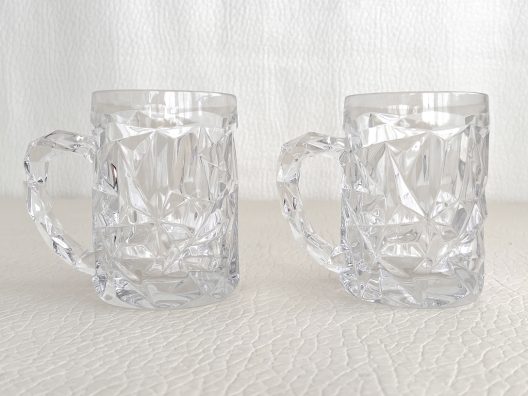Tiffany & CO. Vintage Set 2 - Rock cut beer mugs