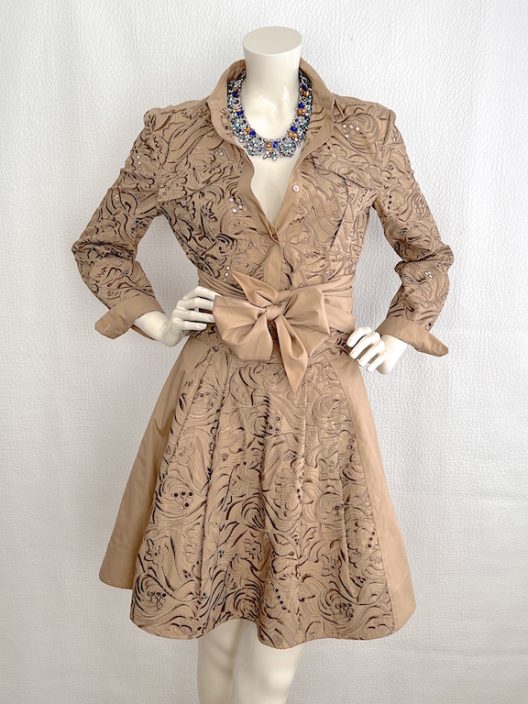 Roberto Cavalli Jacquard Set (blouse - skirt)
