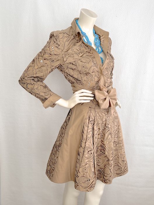 Roberto Cavalli Jacquard Set (blouse - skirt)