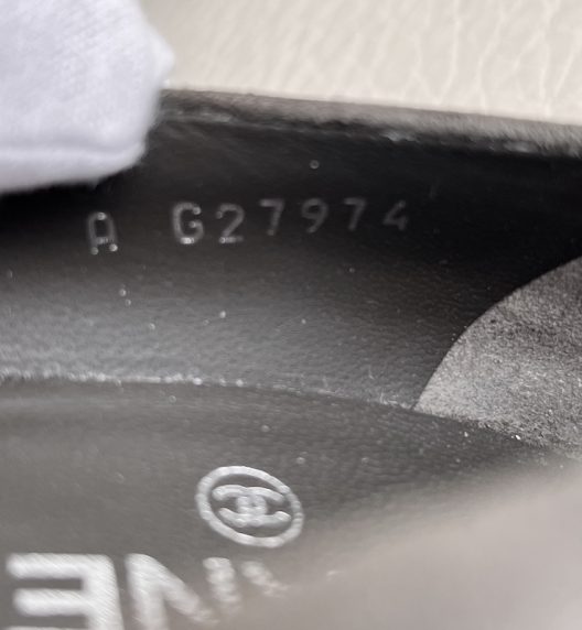 Chanel Suede Heels "CC" logo