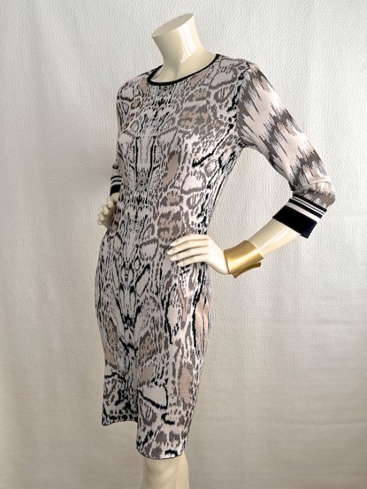 Roberto Cavalli Knit Silk-Cotton Dress
