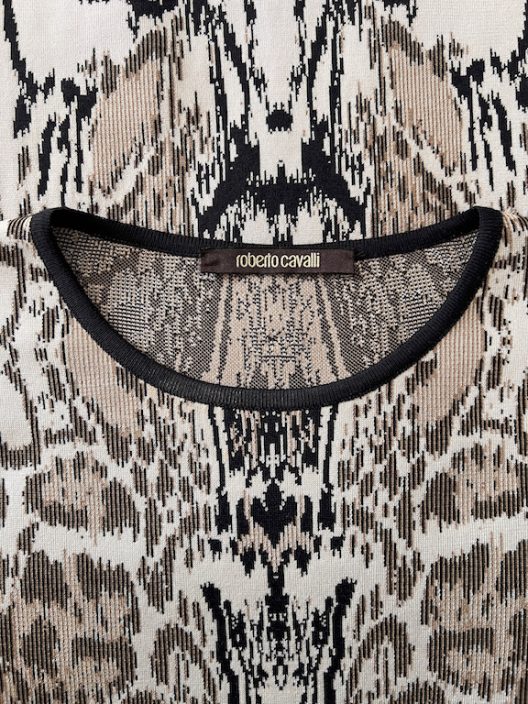 Roberto Cavalli Knit Silk-Cotton Dress