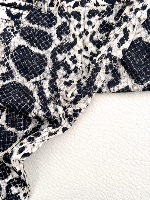 Roberto Cavalli animal print jeans