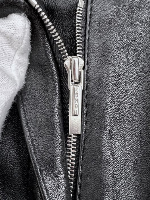 Fendi stretch black leather trousers