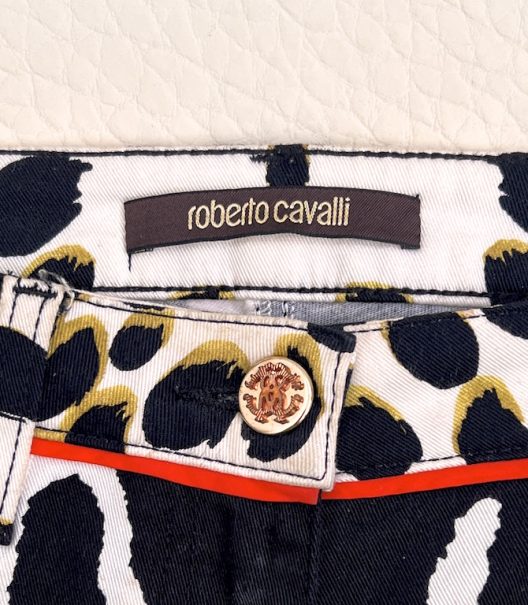 Roberto Cavalli animal print jeans