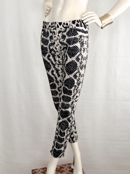 Roberto Cavalli animal print jeans