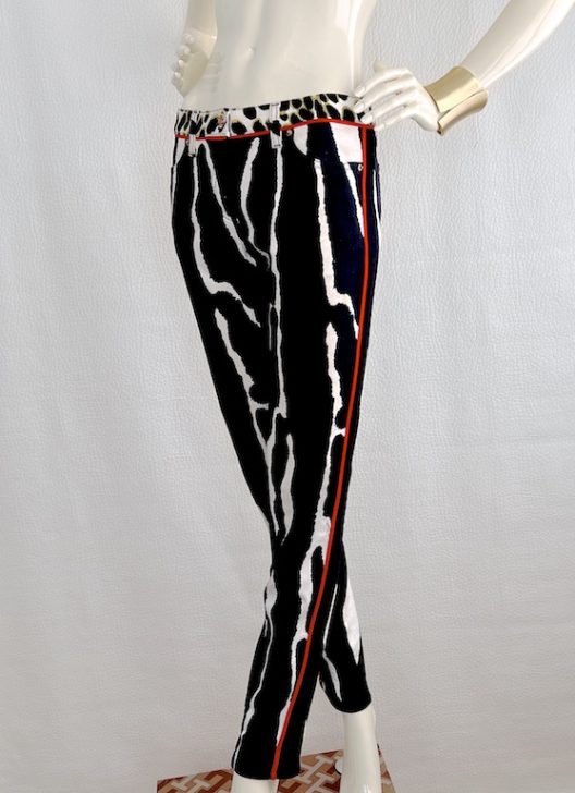 Roberto Cavalli animal print jeans
