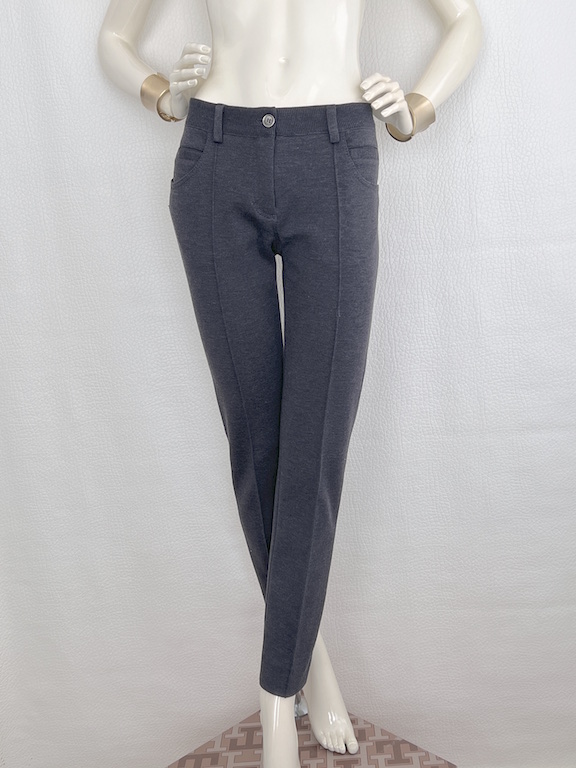 Dolce & Gabbana Slim Knit Gray Pants