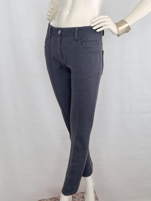 Dolce & Gabbana Slim Knit Gray Pants