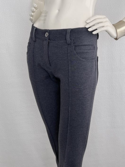 Dolce & Gabbana Slim Knit Gray Pants