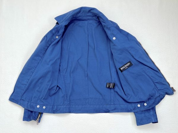 RARE Balmain Biker Jacket embellished with embroidery “Extra-Slim ...