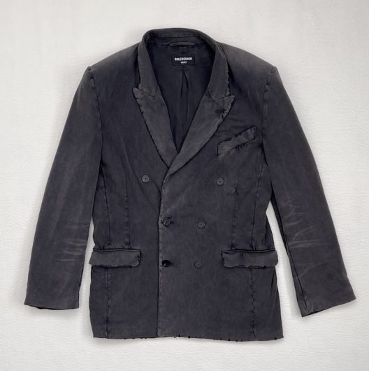 Balenciaga by Demna Gvasalia Distressed Double-Breasted Jacket