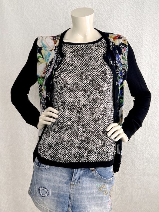 Roberto Cavalli silk - virgin wool cardigan