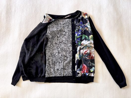 Roberto Cavalli silk - virgin wool cardigan
