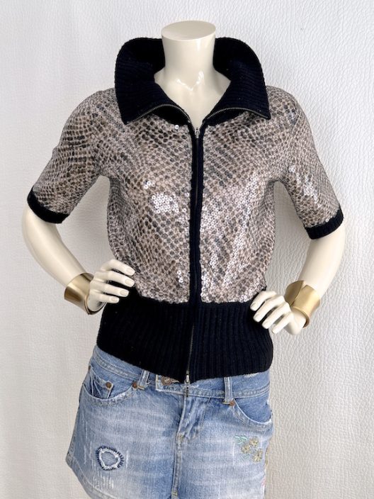 Laurel Paris knitted jacket-embellished with sequins