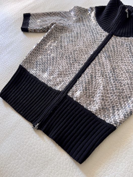 Laurel Paris knitted jacket-embellished with sequins
