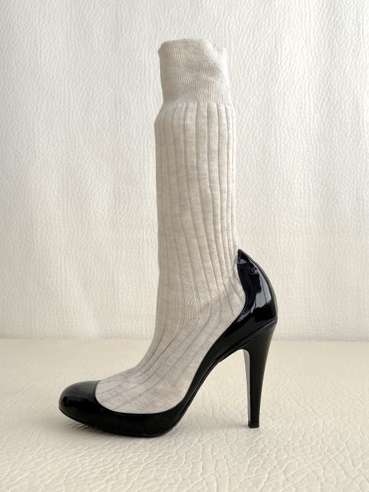 S/S 2014 Chanel Heels 100mm "CC" logo