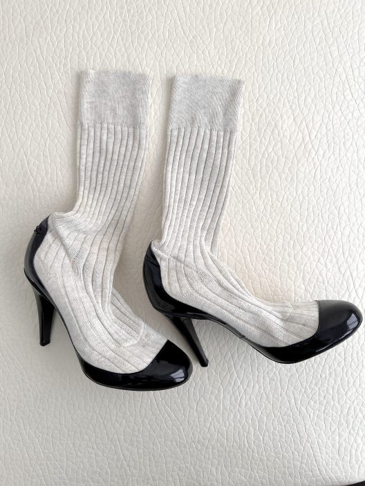 S/S 2014 Chanel Heels 100mm "CC" logo