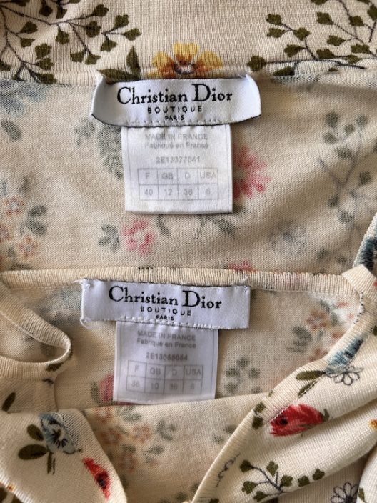 VTG Dior by Galliano cashmere-silk twin set