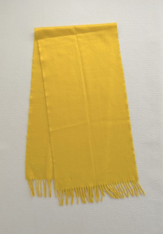 Hermès yellowcashmere scarf