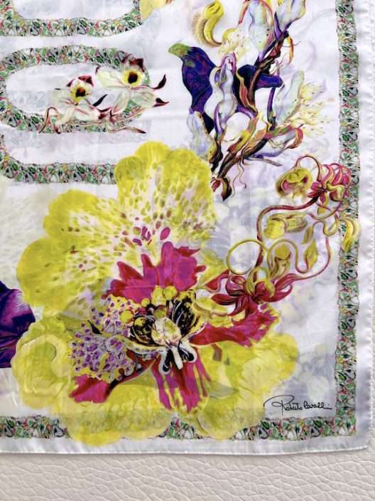 Roberto Cavalli oversized silk scarf