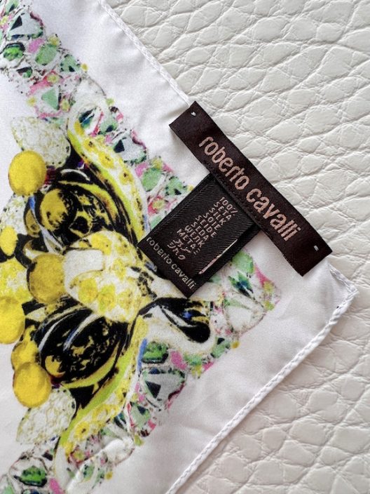 Roberto Cavalli oversized silk scarf
