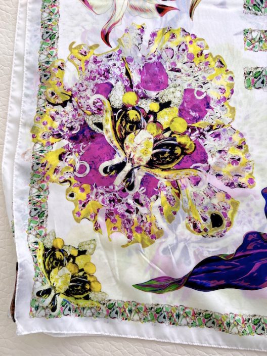 Roberto Cavalli oversized silk scarf