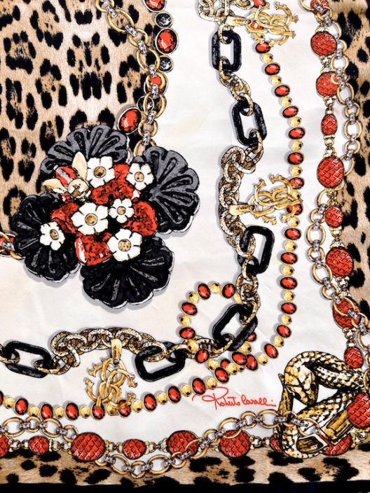 Roberto Cavalli silk scarf