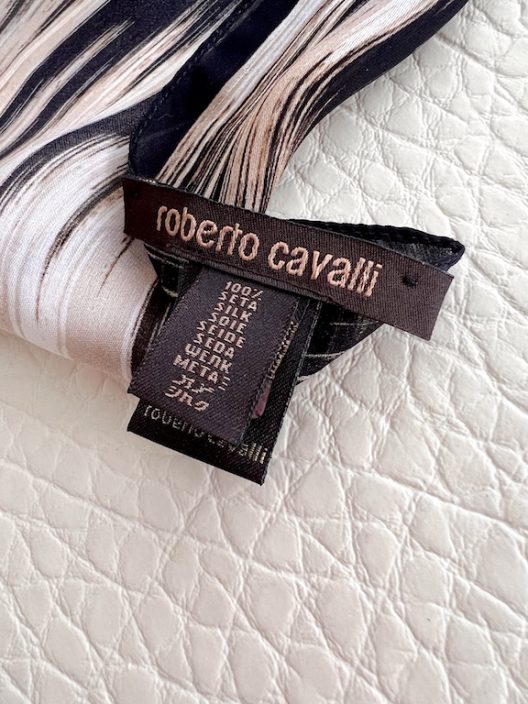 Roberto Cavalli oversized silk scarf