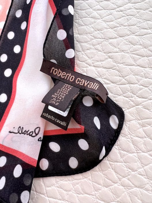Roberto Cavalli oversized silk scarf