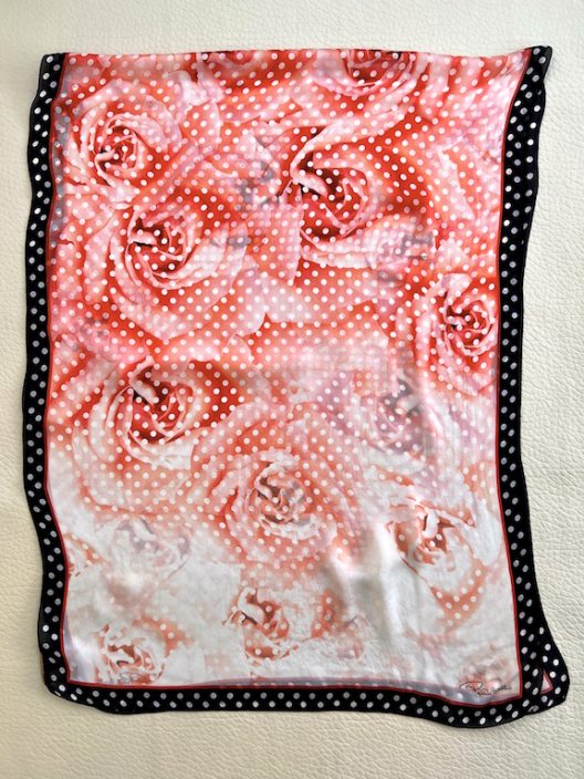 Roberto Cavalli oversized silk scarf