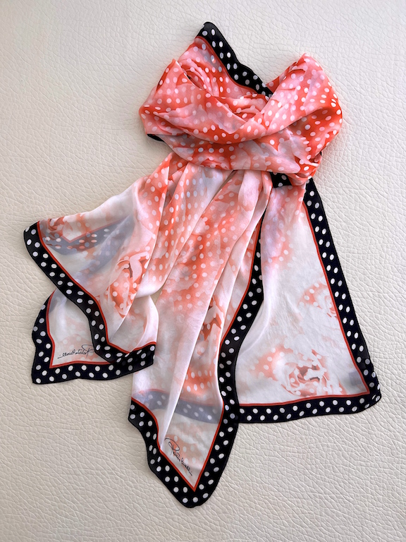 Roberto Cavalli oversized silk scarf