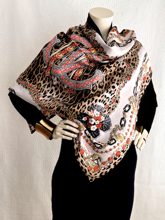 Roberto Cavalli silk scarf