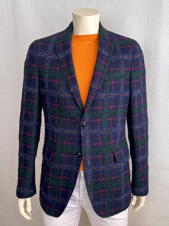 Etro wool plaid jacket