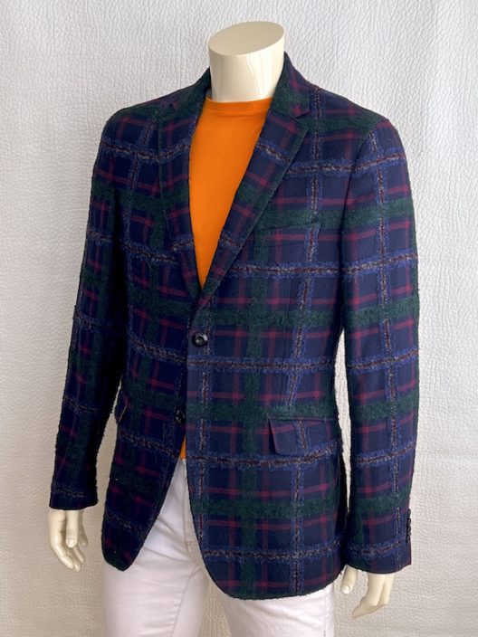Etro wool plaid jacket