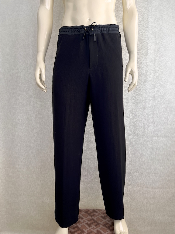 Giorgio Armani black jogger dress pants