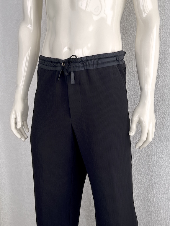 Giorgio Armani black jogger dress pants