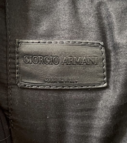 Giorgio Armani black jogger dress pants