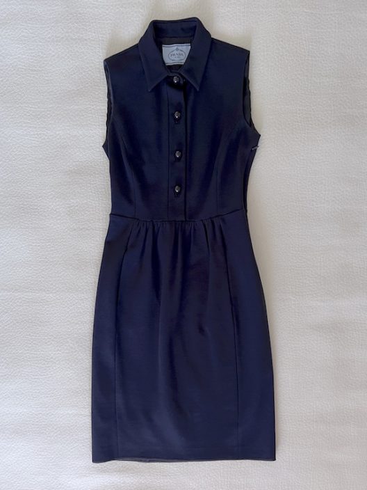 Prada navy knit dress