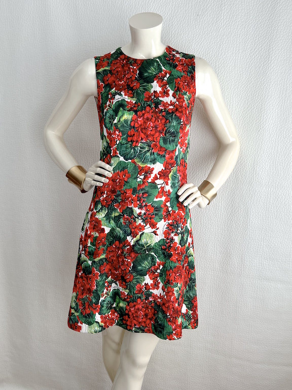 Dolce & Gabbana floral print sleeveless dress