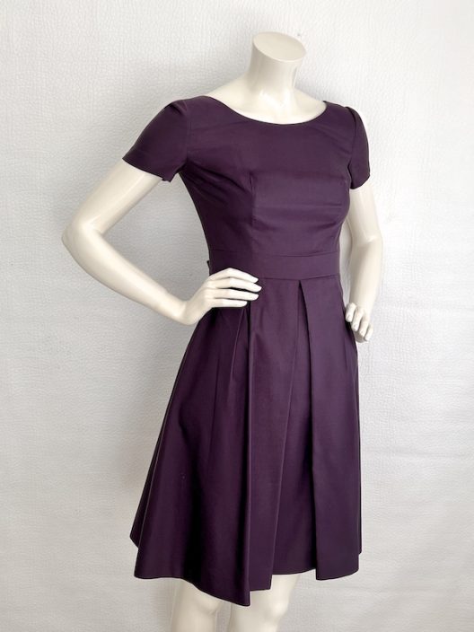 Prada purple silk-wool dress