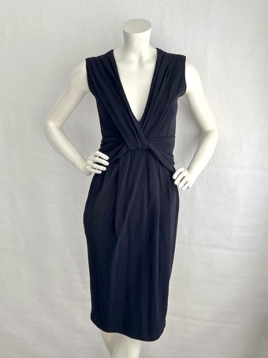 Prada draped little black dress